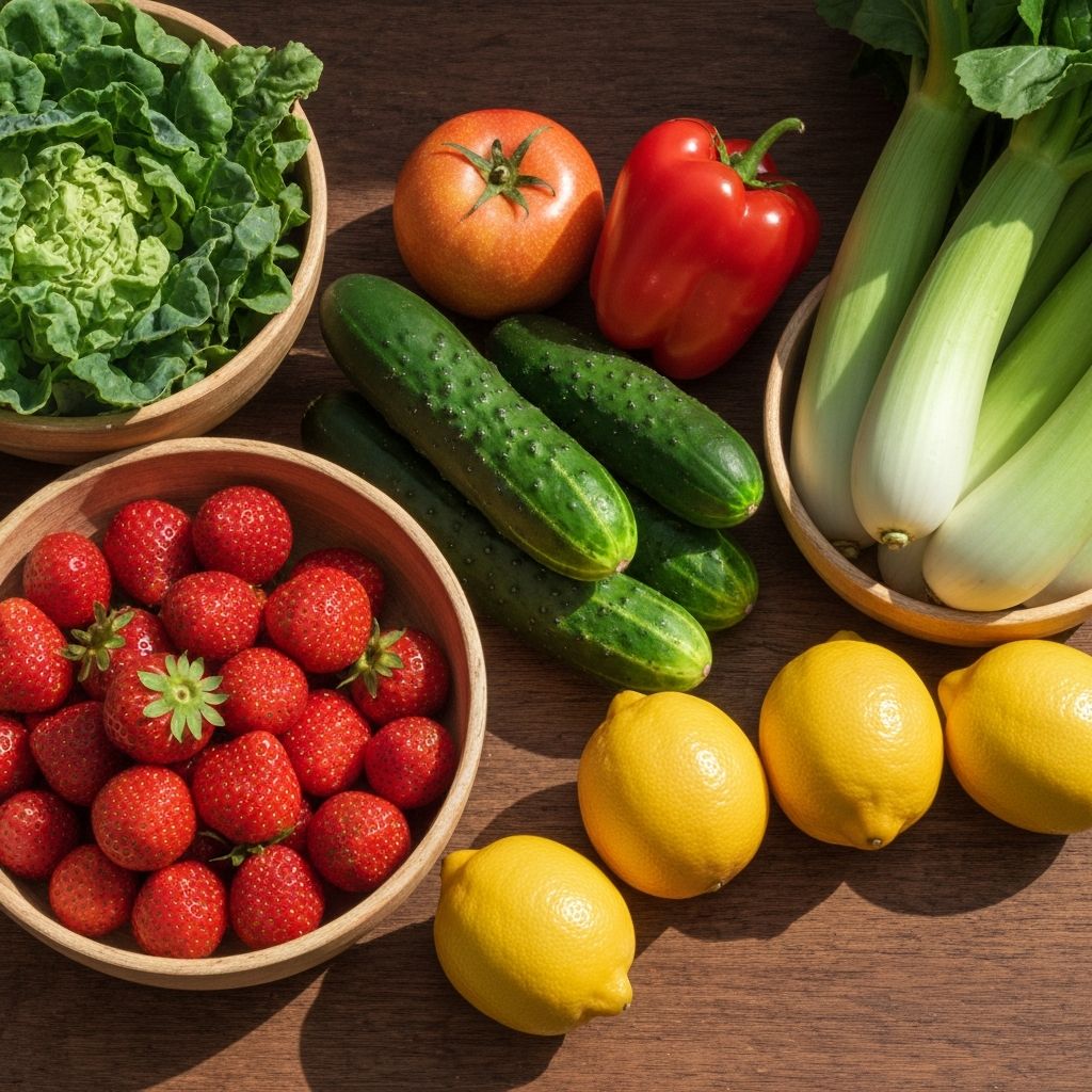 Frutas y verduras frescas